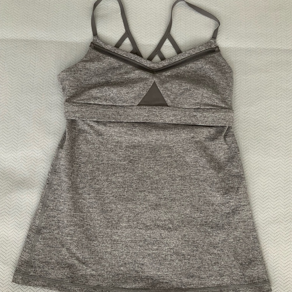 Lululemon Tank sz 8 EUC Heathered Grey